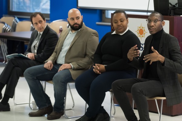 BX adult literacy gathering March 10 2017_PANELISTS_Elvin_Aviles_CUNYPREP_Dontai_Nottingham_ESH_Derrian_Robinson_GO_Ira_Yankwitt_LACjpg